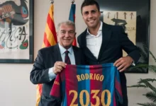 برشلونة يعلن التعاقد مع رودري حتى عام 2030