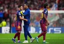 برشلونة يعلن عن إصابة لاعبه بتمزق في الرباط الصليبي