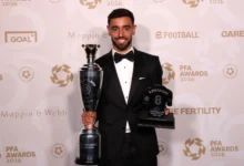 برونو فيرنانديز يُتوج بجائزة أفضل لاعب في إنجلترا لعام 2023