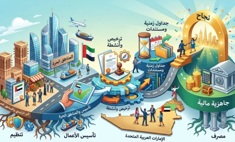 تأسيس الأعمال في الإمارات: أربع خطوات من اختيار الهيكل إلى الاستعداد المالي