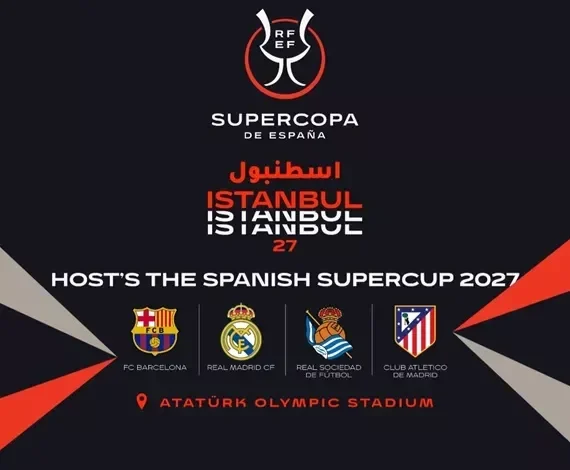 تركي آل الشيخ يكشف عن رعاية موسم الرياض لكأس السوبر الإسباني 2027 في إسطنبول