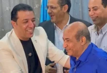 جلسة صلح تجمع مصطفى كامل وطارق الشناوي في نقابة الصحفيين