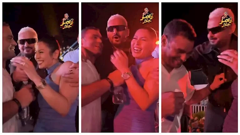 رامز جلال يمازح محمد عبدالمنصف حول لقاء الخميسي بعبارة "قولها أنا آسف"