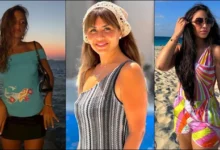 صور ساحرة للنجمات كنزي دياب ويارا السكري ومنة فضالي على شاطئ البحر