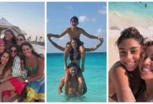 علا رشدي تستمتع بأجواء الصيف في عطلة مع أحمد داود وأصدقائهما في 11 صورة