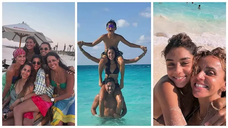علا رشدي تستمتع بأجواء الصيف في عطلة مع أحمد داود وأصدقائهما في 11 صورة