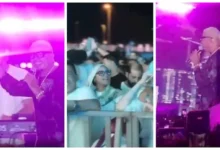 عمرو دياب يتفاعل مع جمهوره في حفل الساحل الشمالي من خلال صور جديدة