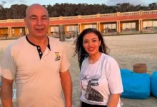 غادة رجب تشارك صورة مع حسام حسن وتصفه بـ "فخر الصناعة المصرية"