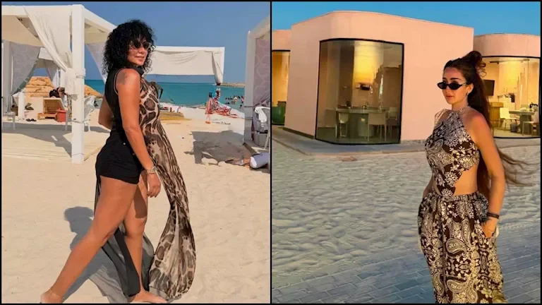 فنانات يتألقن بإطلالات جريئة على شاطئ البحر
