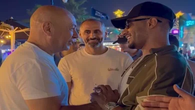 لقاء محمد رمضان مع كابتن حسام حسن في الساحل الشمالي