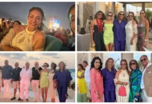 ليلى علوي تشارك صوراً مع أصدقائها أمام البحر وتفاعل الجمهور يتصدر المشهد