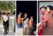 منة عرفة تتألق على شواطئ المالديف بأحدث إطلالاتها