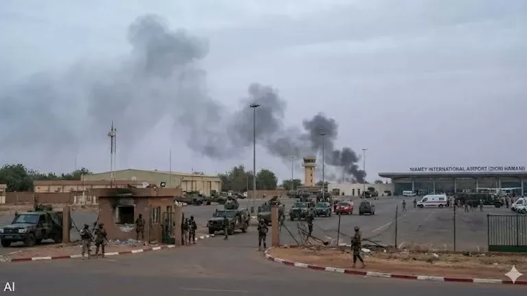 مواجهات في نيامي بعد هجوم متمردين على المطار ومقر الرئاسة
