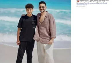 نجل حمادة هلال يعبر عن فرحته بمشاركته في فيديو كليب والده