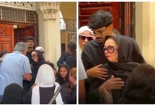 نجلاء فتحي تودع ابنتها ياسمين في لحظة مؤثرة