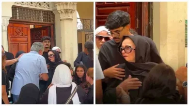 نجلاء فتحي تودع ابنتها ياسمين في لحظة مؤثرة