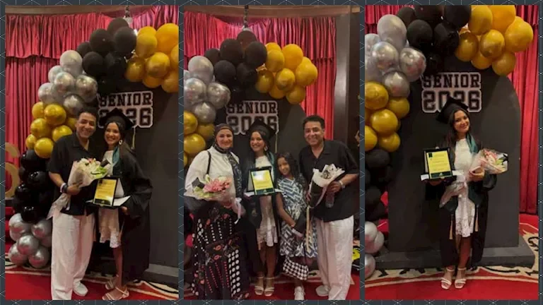 ياسر الطوبجي يشارك فرحة تخرج ابنته من الجامعة بحضور العائلة