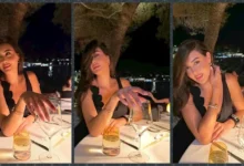 ياسمين صبري تتألق بفستان أسود في أحدث إطلالة لها