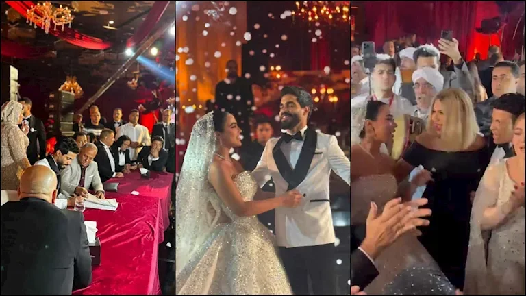 "25 صورة توثق لحظات حفل زفاف نجل سعد الصغير"