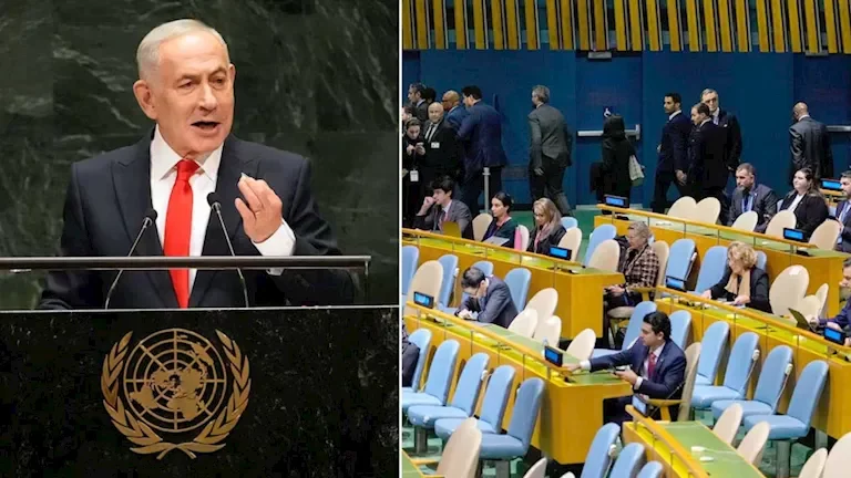 77 دولة تشارك في خطاب نتنياهو خارج قاعة الأمم المتحدة من مصر إلى إسبانيا