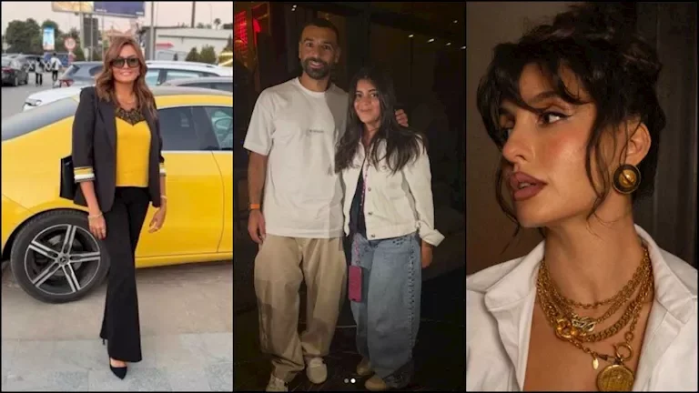 أحدث ظهور للفنانين هالة صدقي ومريم أشرف زكي مع محمد صلاح في الأردن