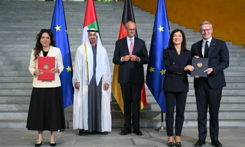 إطلاق الحوار الاستراتيجي بين الإمارات وألمانيا مع استثمارات تبلغ 40 مليار يورو