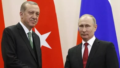 اجتماع بوتين وإردوغان خلال قمة شنغهاي