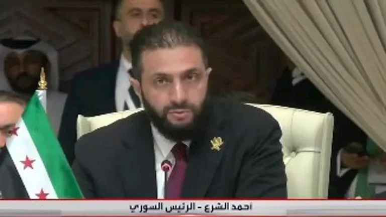 الرئيس السوري: أحداث 7 أكتوبر لا يجب أن تحدد سياسة إسرائيل تجاه سوريا