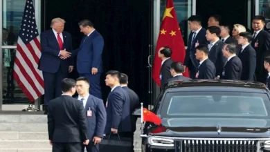 الرئيس الصيني يغادر البيت الأبيض بعد اجتماع مثمر مع ترامب