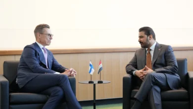 الزيدي والرئيس الفنلندي يبحثان سبل تجنب خطر الحرب