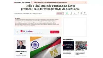 السيسي يسلط الضوء على دور مصر في مجموعة بريكس وشراكتها مع الهند