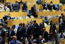 انسحاب وفود أثناء كلمة رئيس الوزراء الإسرائيلي في الأمم المتحدة ونتنياهو يعلق
