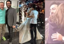 بكاء دنيا سمير غانم خلال حفل زفاف نجل سعد الصغير