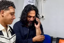 بهاء سلطان يظهر لأول مرة بعد نجاته من حادث ورضا البحراوي يتمنى له السلامة