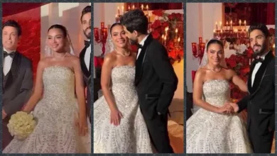 بوسي شلبي تتصدر الحضور في حفل زفاف نجل سعد الصغير