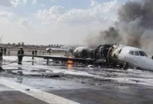 تحطم طائرة خاصة أثناء هبوطها في مطار مصراتة بليبيا