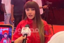 جميلة عوض وزوجها أحمد حافظ يحضران العرض الخاص لفيلم "ريد فلاج"