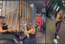 رانيا يوسف تتألق برشاقتها في 18 صورة جديدة من صالة الألعاب الرياضية