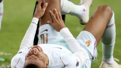 ركبة مبابي تثير قلق جماهير ريال مدريد وزيدان يعبر عن مخاوفه