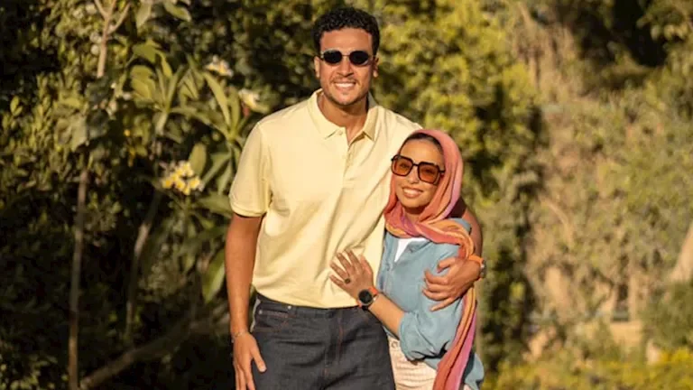 زوجة أحمد عبدالوهاب تكتب رسالة رومانسية بمناسبة عيد زواجهما
