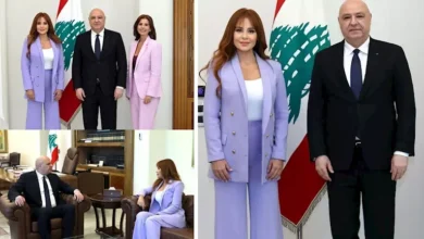 كارول سماحة تشارك صوراً من لقائها برئيس الجمهورية اللبنانية وزوجته