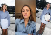 كنزي دياب تبرز بإطلالة مميزة في ميلانو