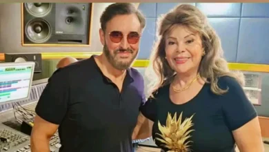 لقاء غير متوقع بين صفاء أبو السعود وكاظم الساهر في أحدث ظهور لهما