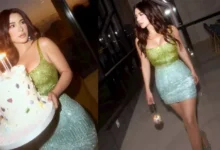 ماجي بوغصن تحتفل بعيد ميلادها بفستان قصير وجريء - صور