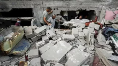 مصرع 6 وإصابة 15 جراء انهيار مبنى في مدينة غزة