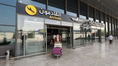 مطار النجف يعلن عن تعليق جميع الرحلات الجوية إلى ومن إيران
