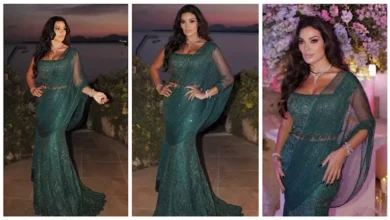 نادين نسيب نجيم تتألق بفستان أنيق وتلفت الأنظار - صور