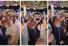 نبيلة عبيد تتألق برقصها في حفل زفاف شقيق مدير أعمالها - صور وفيديو