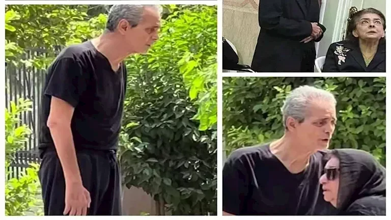 نجلاء فتحي تنهار خلال جنازة ابنتها في مراسم عزاء زوج ماريان خوري وجنازة محمد التاجي