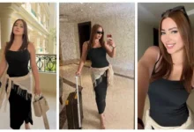 نسرين طافش تتألق بفستان أسود أنيق وتفاعل إيجابي من الجمهور